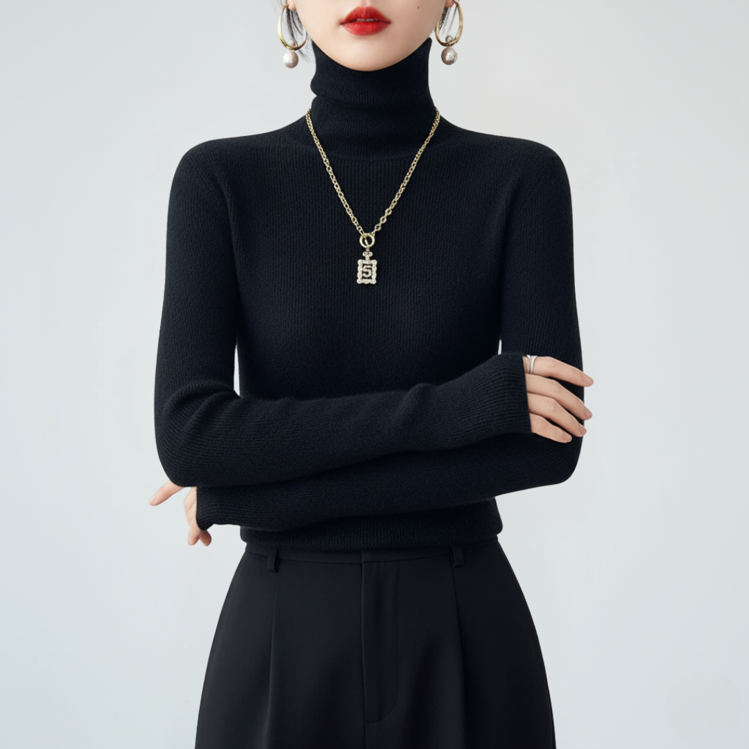Rollkragen-Pullover für Damen | Lässige Strickmode