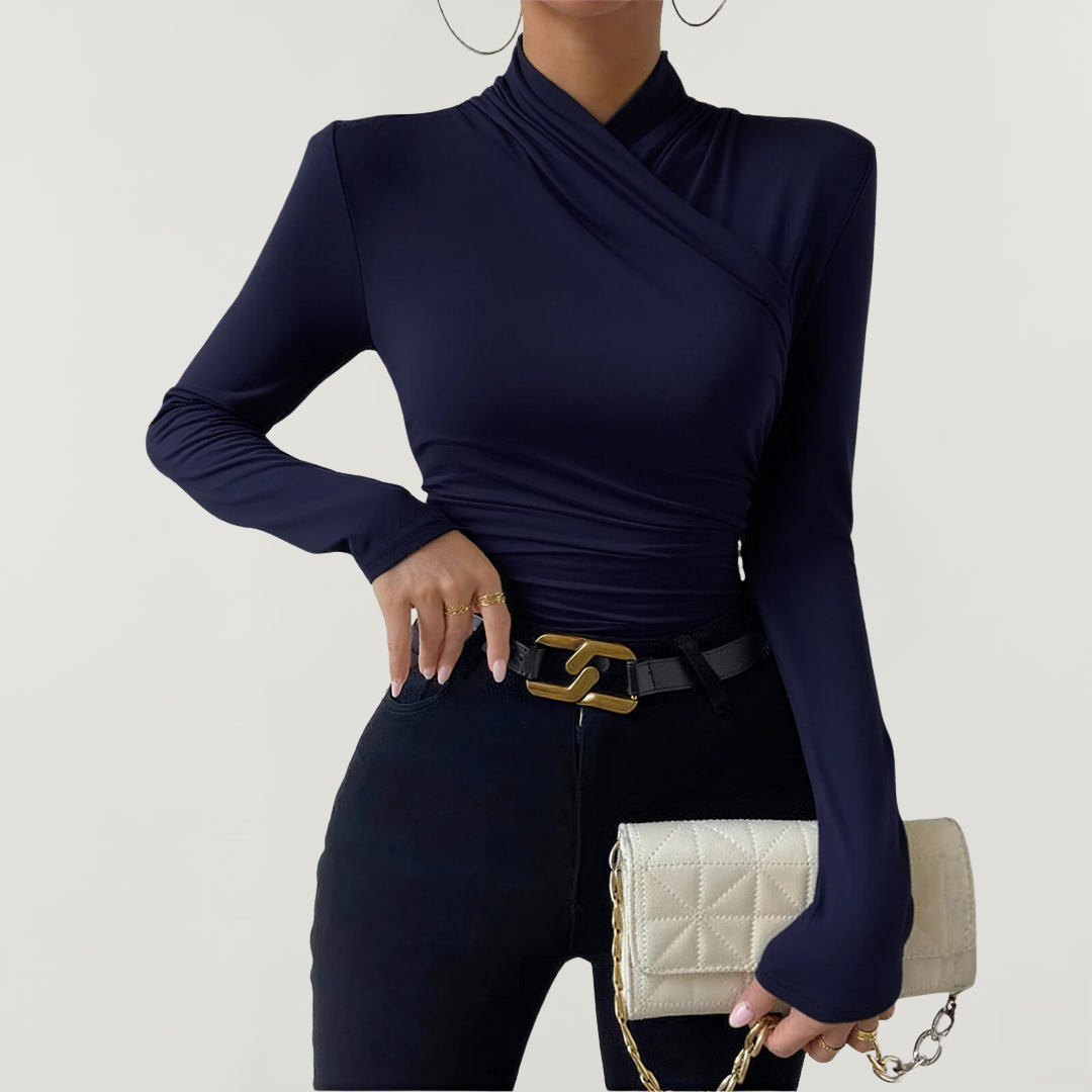 Langarmshirt für Damen | Asymmetrisches Design