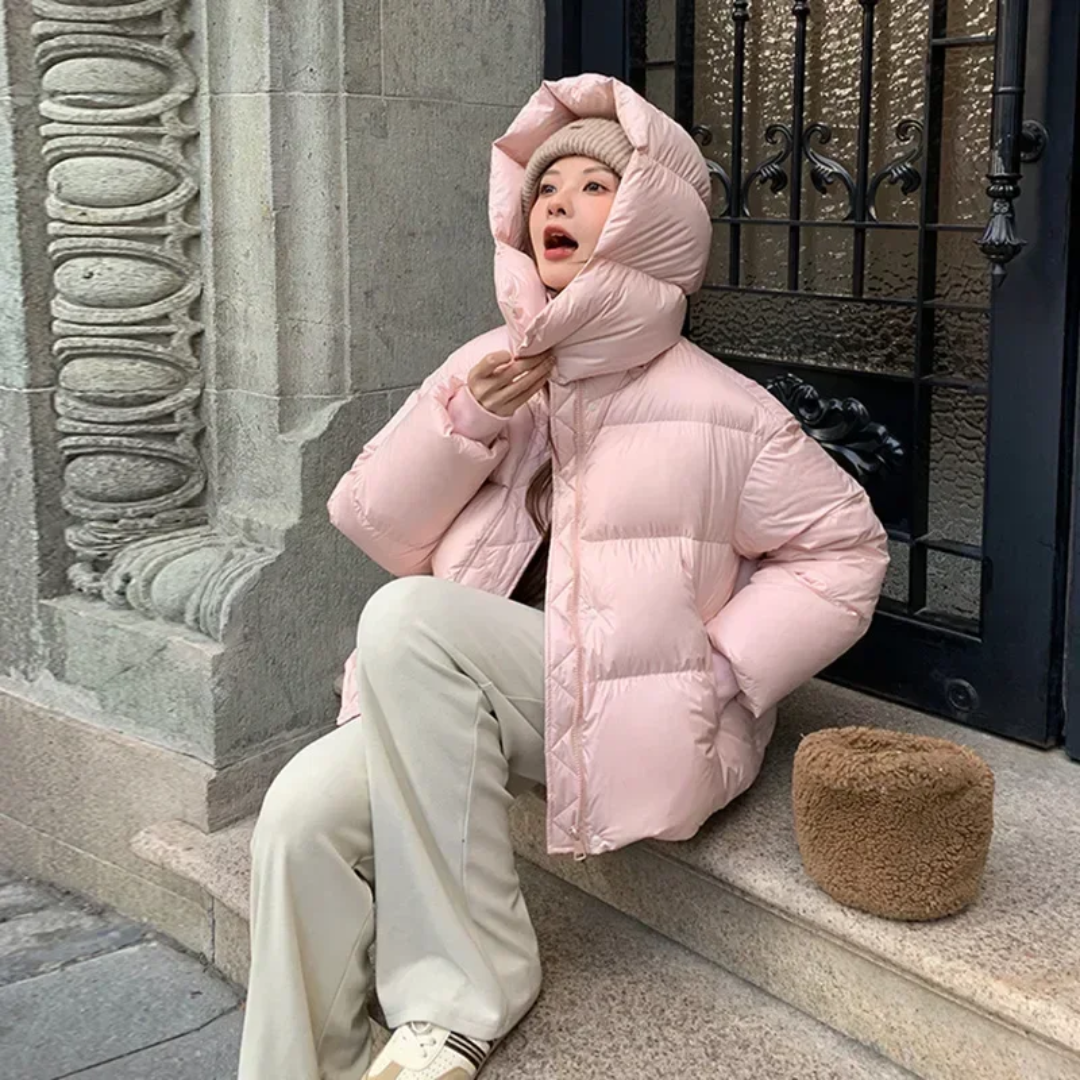 Gepolsterte Pufferjacke Damen | Isolierende Außenschicht