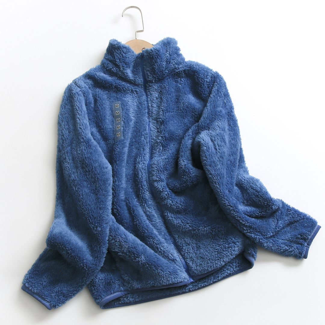 Teddy Jacke Damen | Doppelseitigem Futter