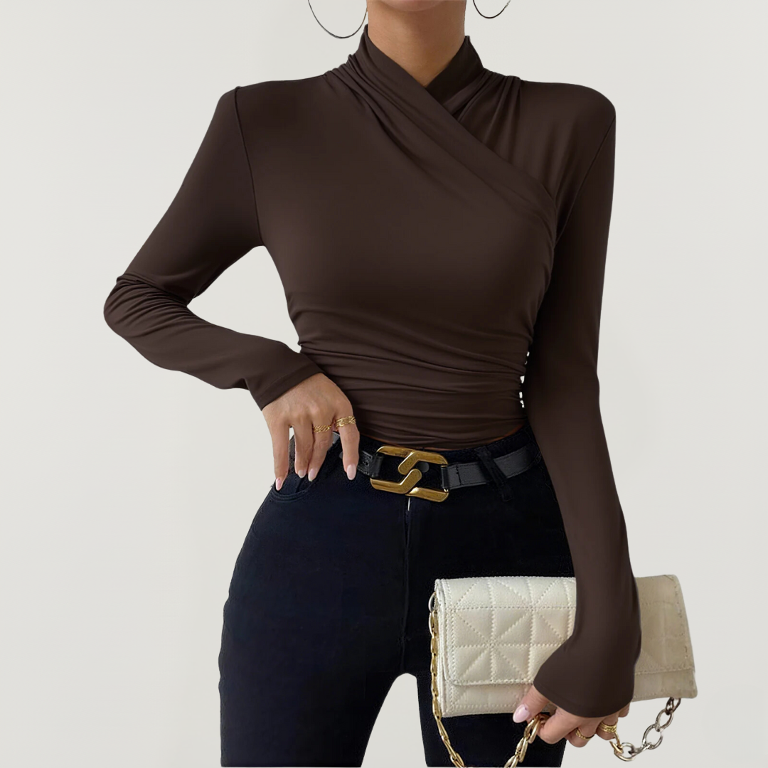 Langarmshirt für Damen | Asymmetrisches Design