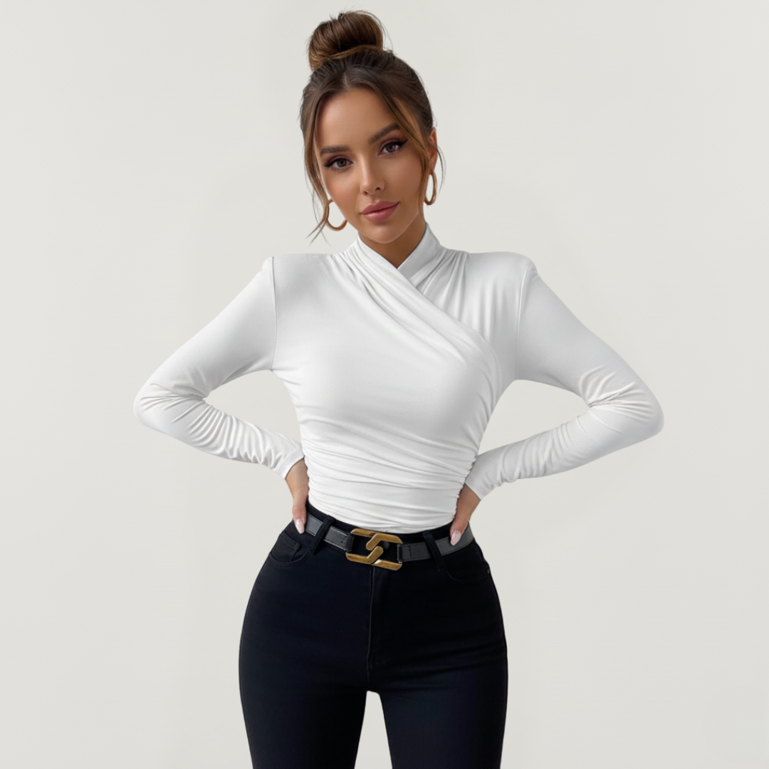 Langarmshirt für Damen | Asymmetrisches Design