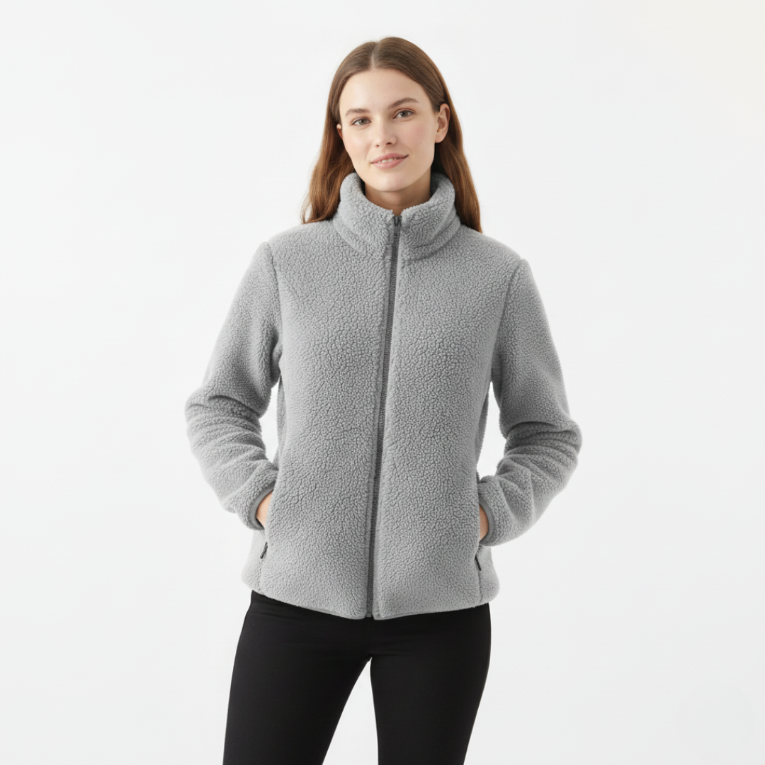 Teddy Jacke Damen | Doppelseitigem Futter
