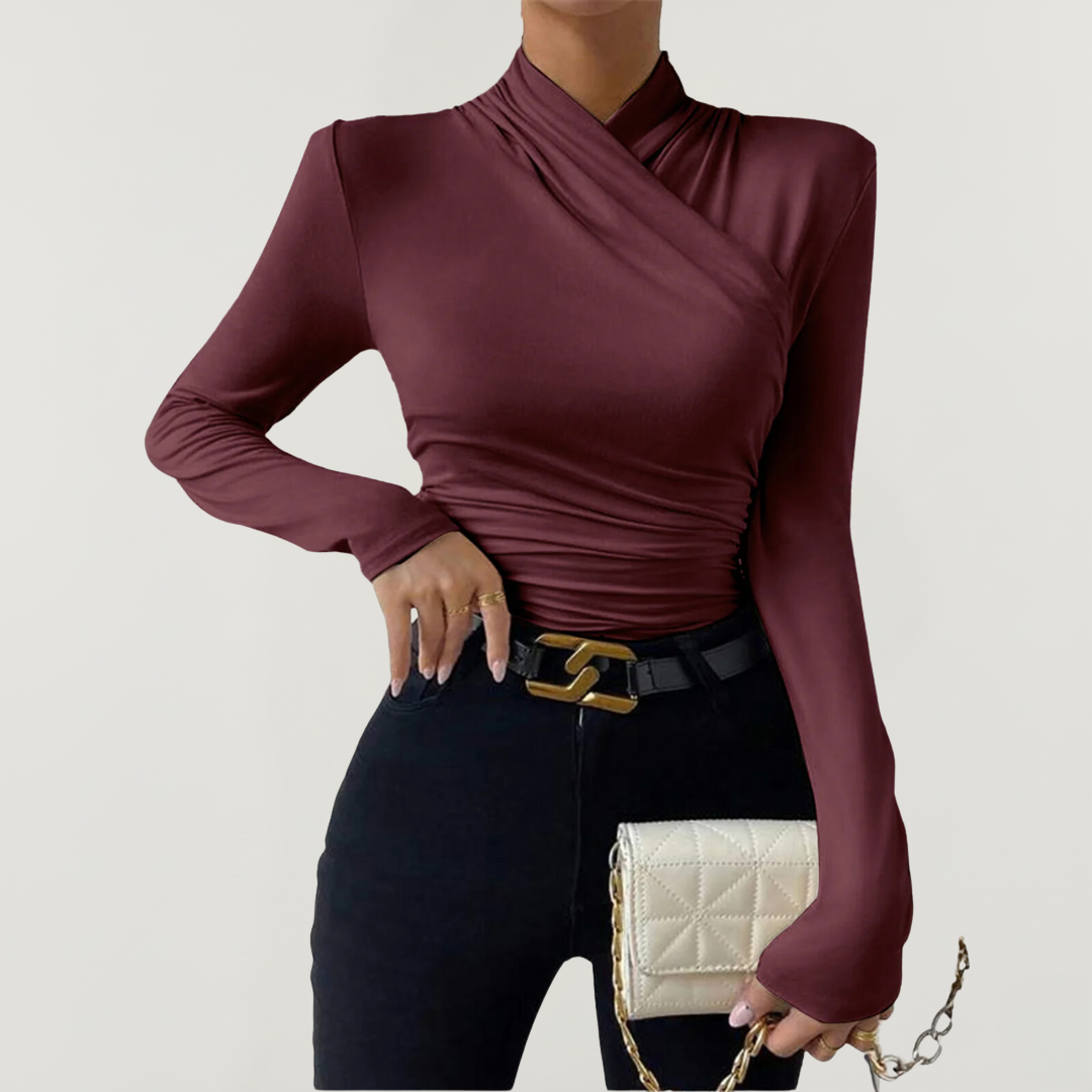 Langarmshirt für Damen | Asymmetrisches Design