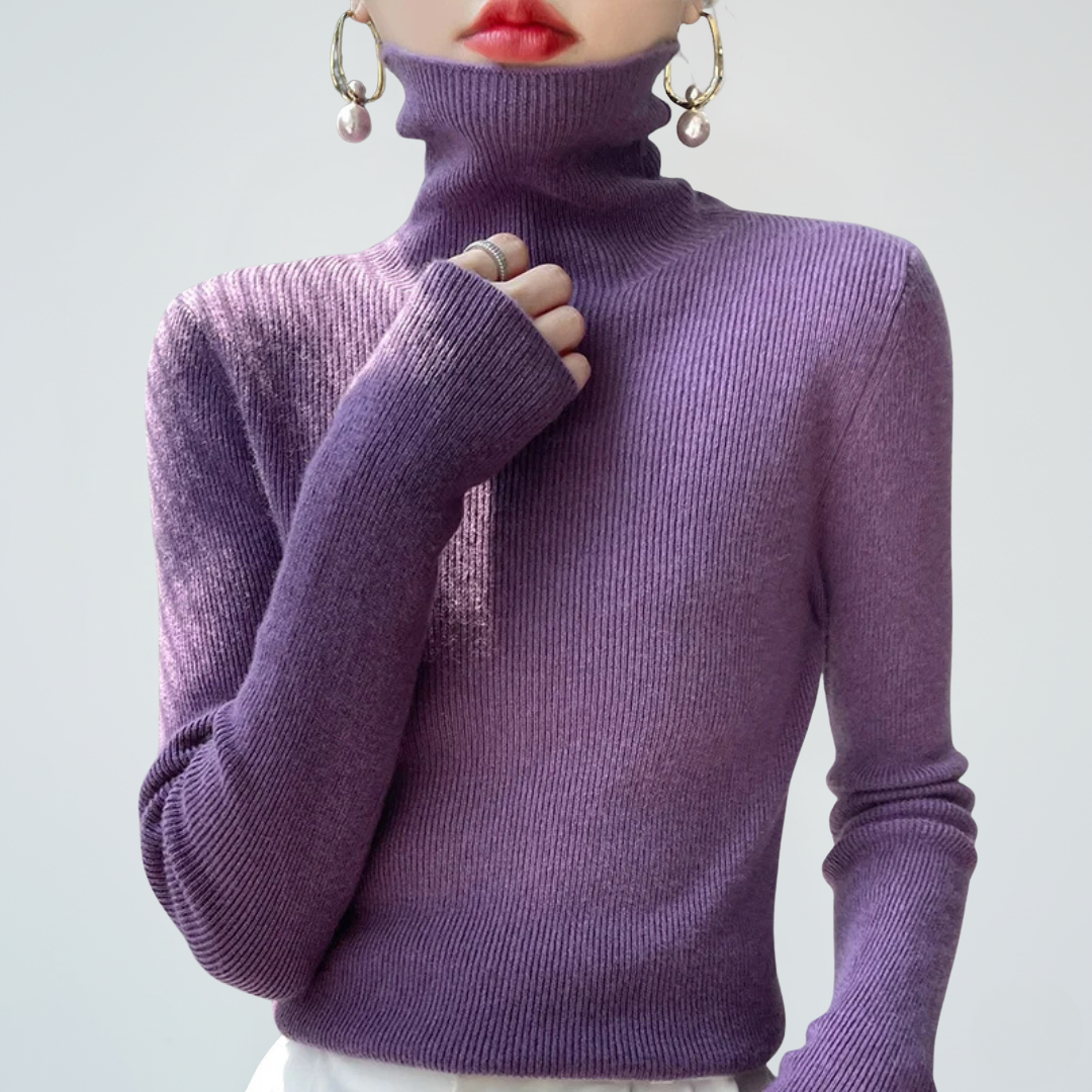 Rollkragen-Pullover für Damen | Lässige Strickmode