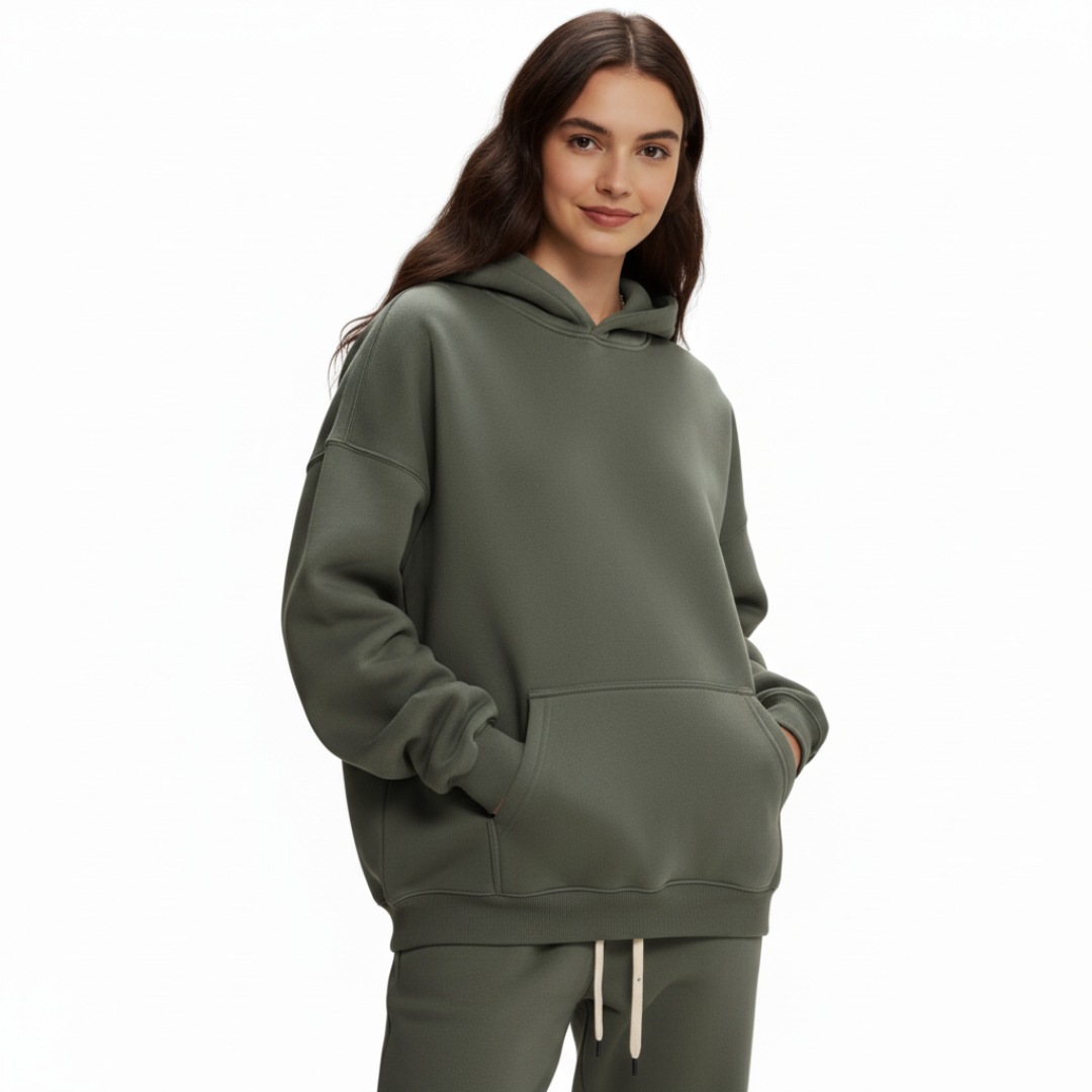 Kapuzenpulli mit normaler Passform für Damen