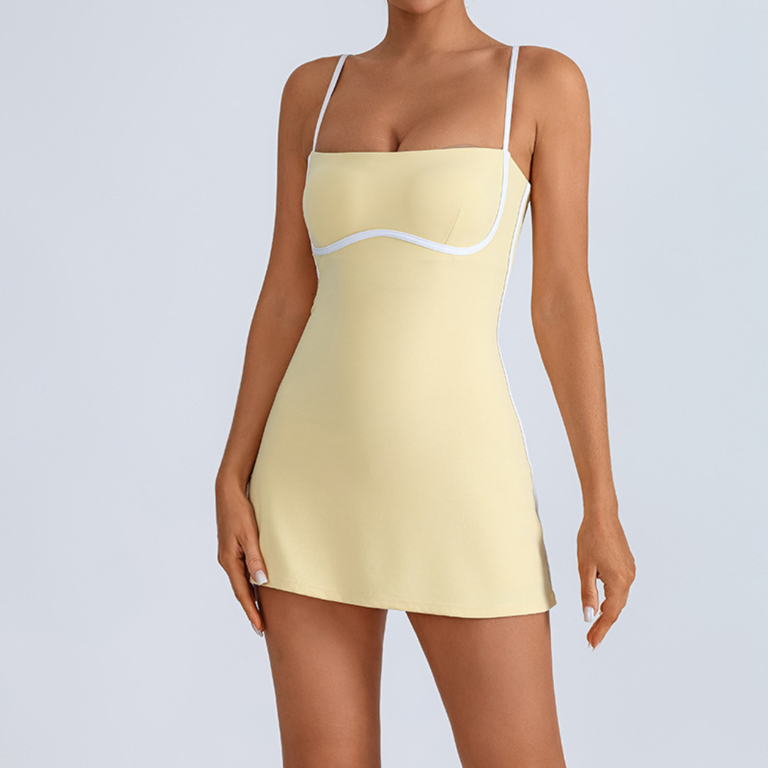 Tennis Kleid für Damen | Sportset mit Polstern