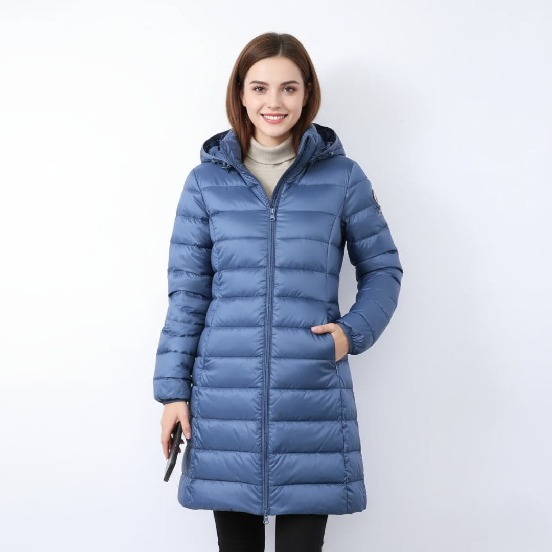Puffer-Mantel für Damen | Packbares gestepptes Design