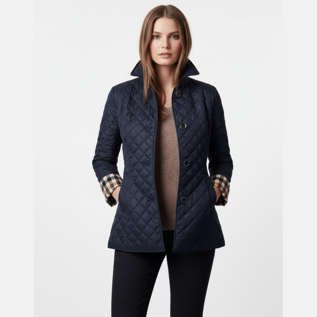 Gestepptes Knopfjacke Jacke für Damen | Vielseitige Outerwear