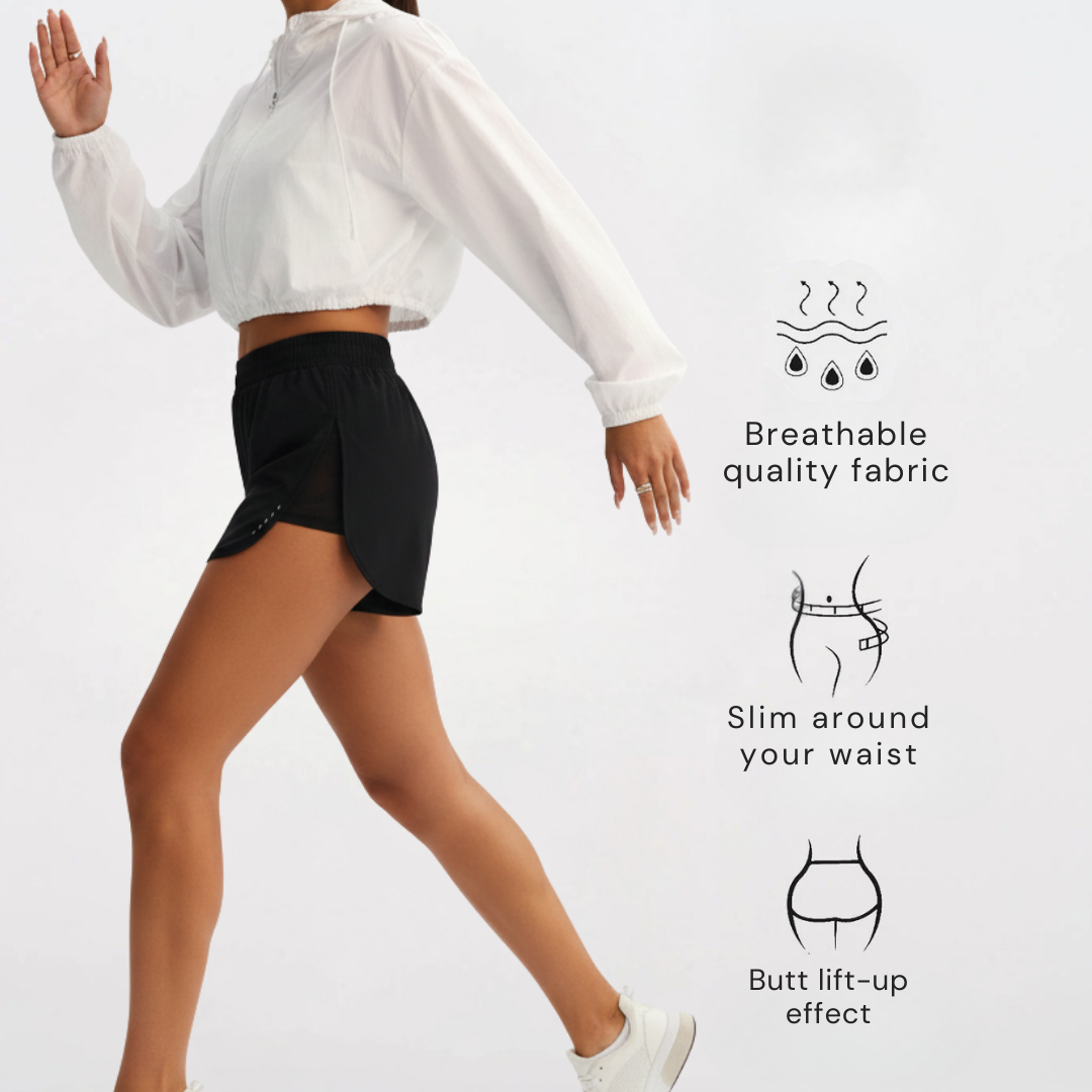Laufshorts für Damen | Sportshorts mit hohem Bund