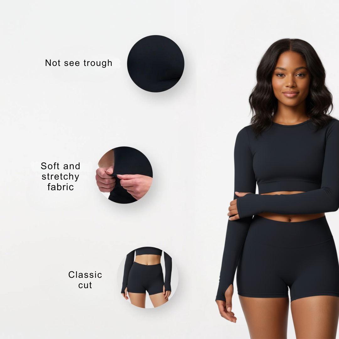 Gymshorts mit elastischem Bund für Damen