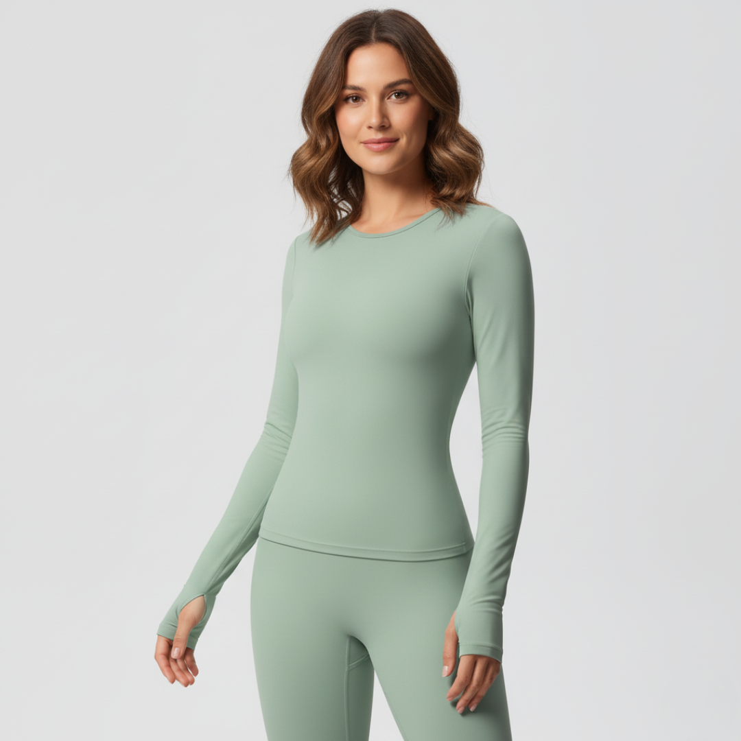 Langarmshirt mit Geradem Schnitt für Damen