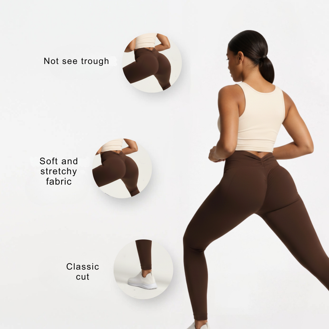 Leggings für Damen | Nahtloser hoher Bund