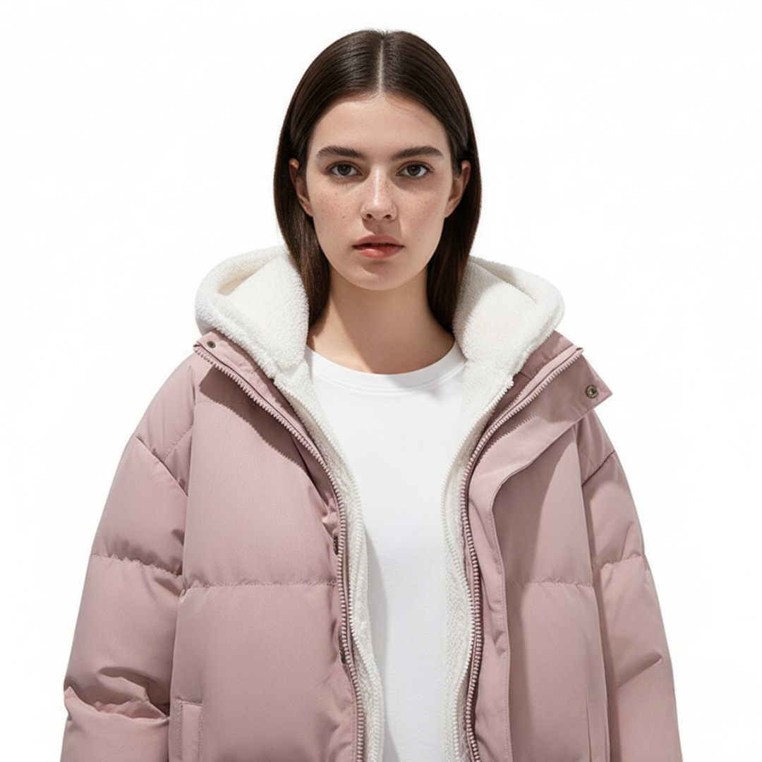 Winter Pufferjacke Damen | Isolierende lange Außenschicht