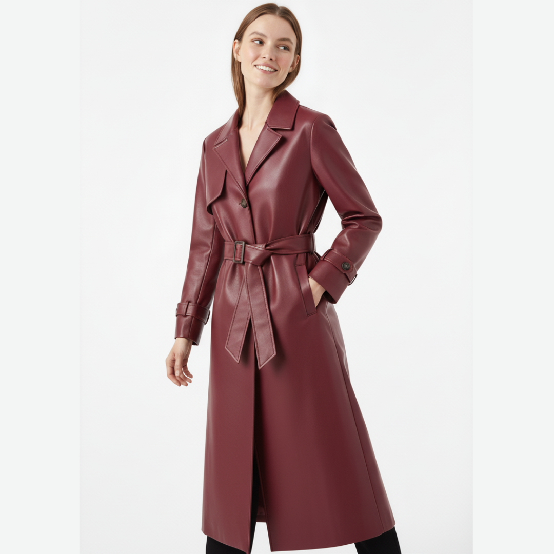 Trenchcoat für Damen | Maxi-Länge mit Reverskragen