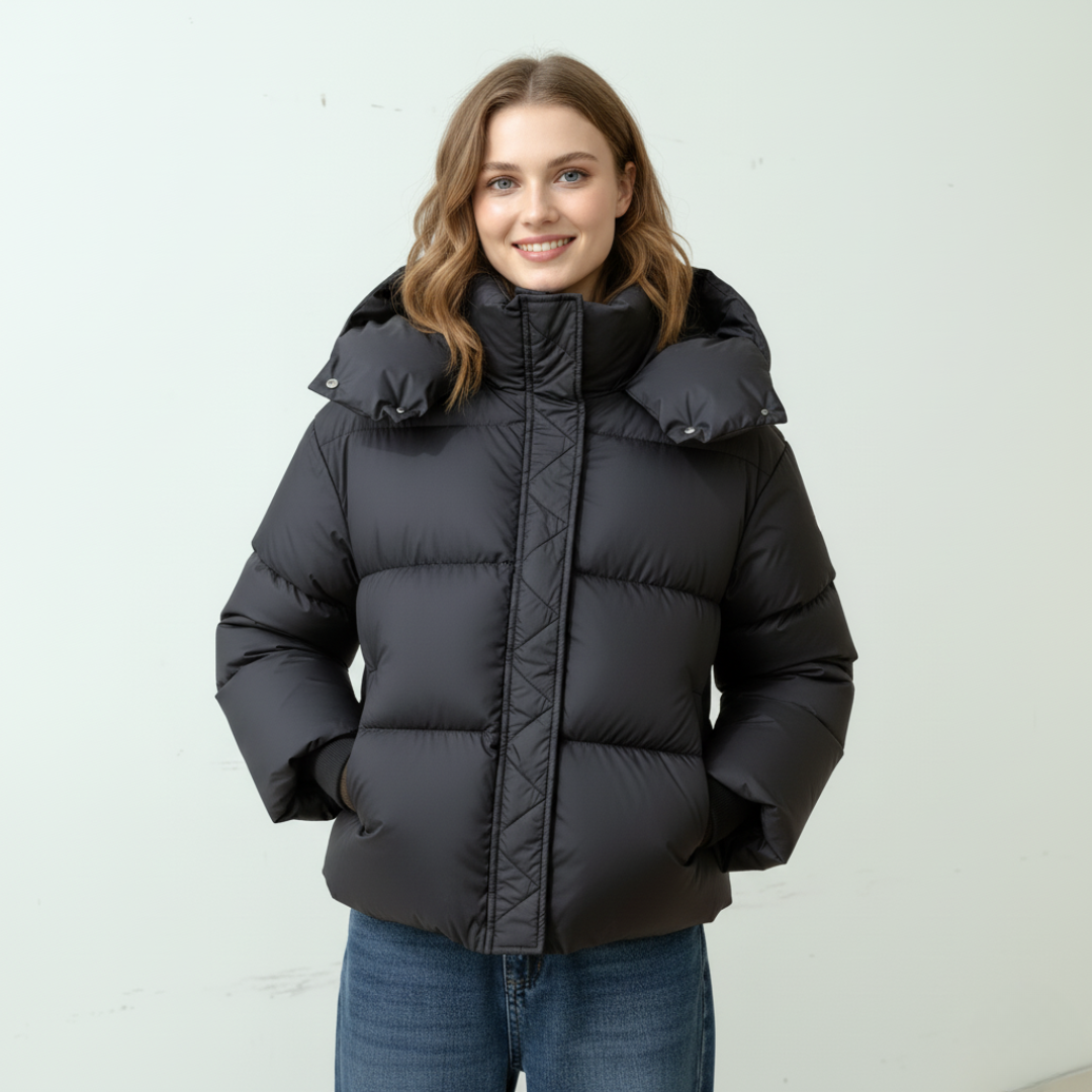 Gepolsterte Pufferjacke Damen | Isolierende Außenschicht