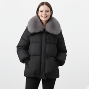 Pufferjacke Damen | Frontreißverschluss