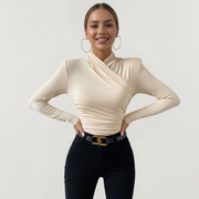 Langarmshirt für Damen | Asymmetrisches Design