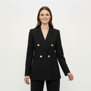 Doppelreihiger Blazer für Damen | Spitzrevers Design