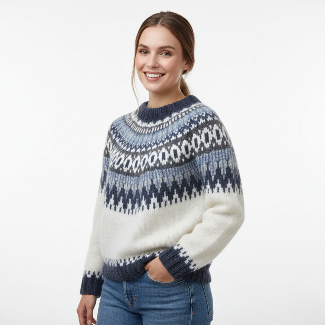 Strickpullover für Damen | Klassisches Langarm Design