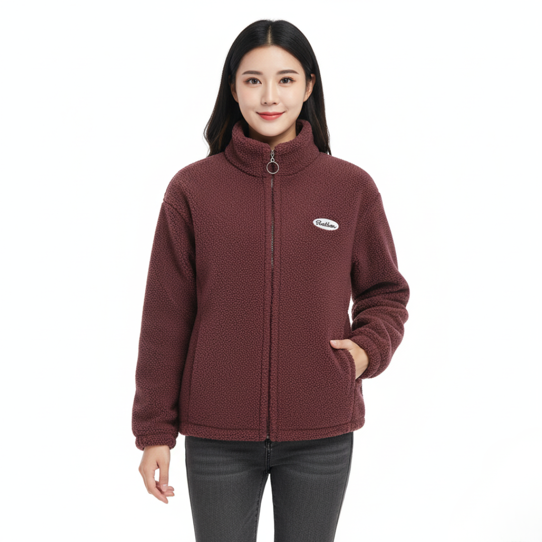 Women's Fleece Teddy Jacket | Lined Jacket with Inner Lining