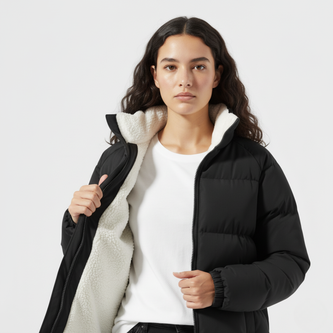 Pufferjacke Damen | Mit Kapuze und Kuscheligem Innenfutter
