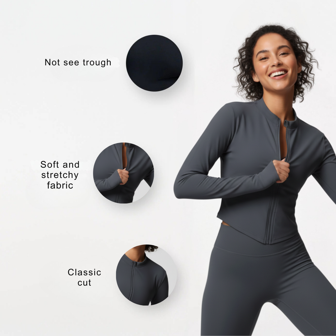 Straight-cut jacket for women