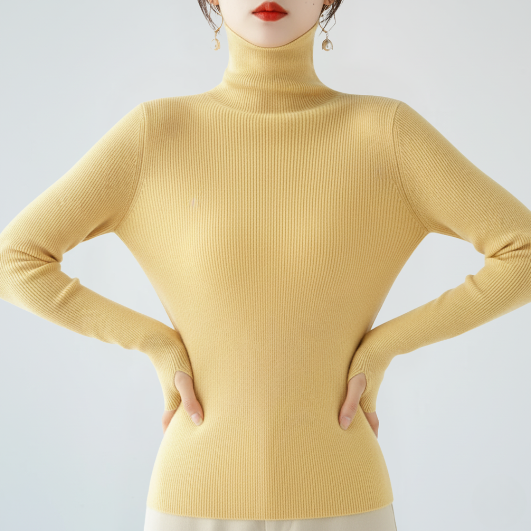 Rollkragen-Pullover für Damen | Lässige Strickmode