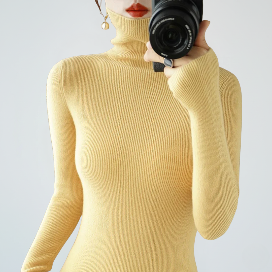 Rollkragen-Pullover für Damen | Lässige Strickmode