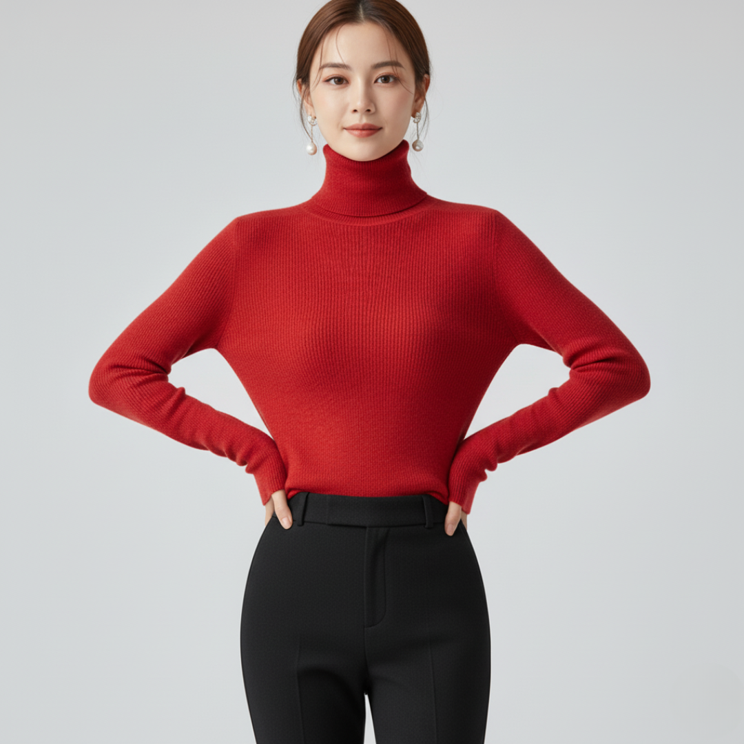 Rollkragen-Pullover für Damen | Lässige Strickmode