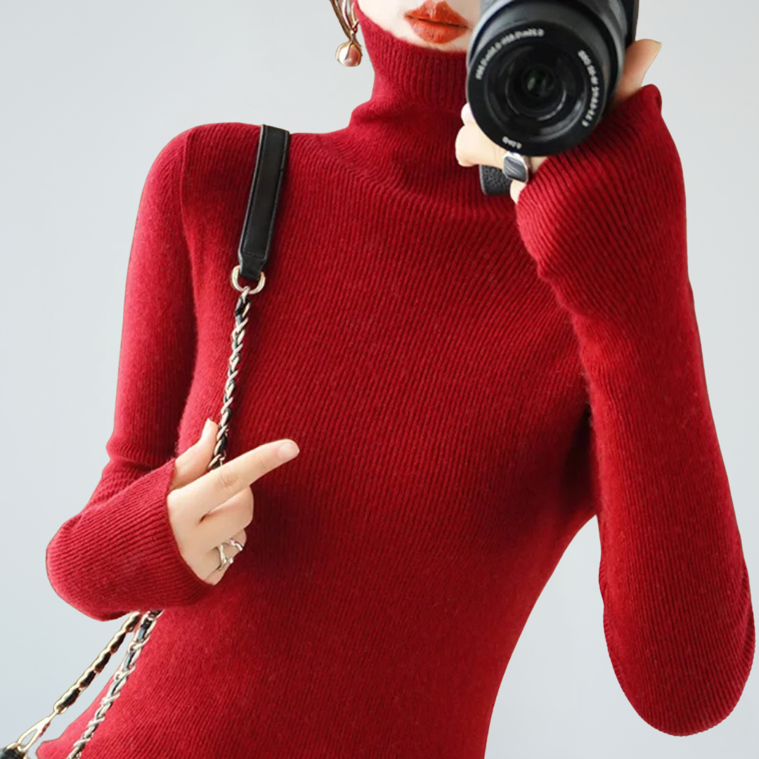 Rollkragen-Pullover für Damen | Lässige Strickmode