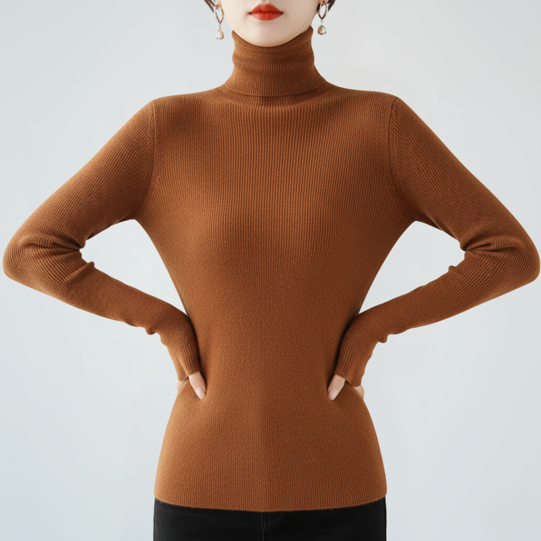 Rollkragen-Pullover für Damen | Lässige Strickmode