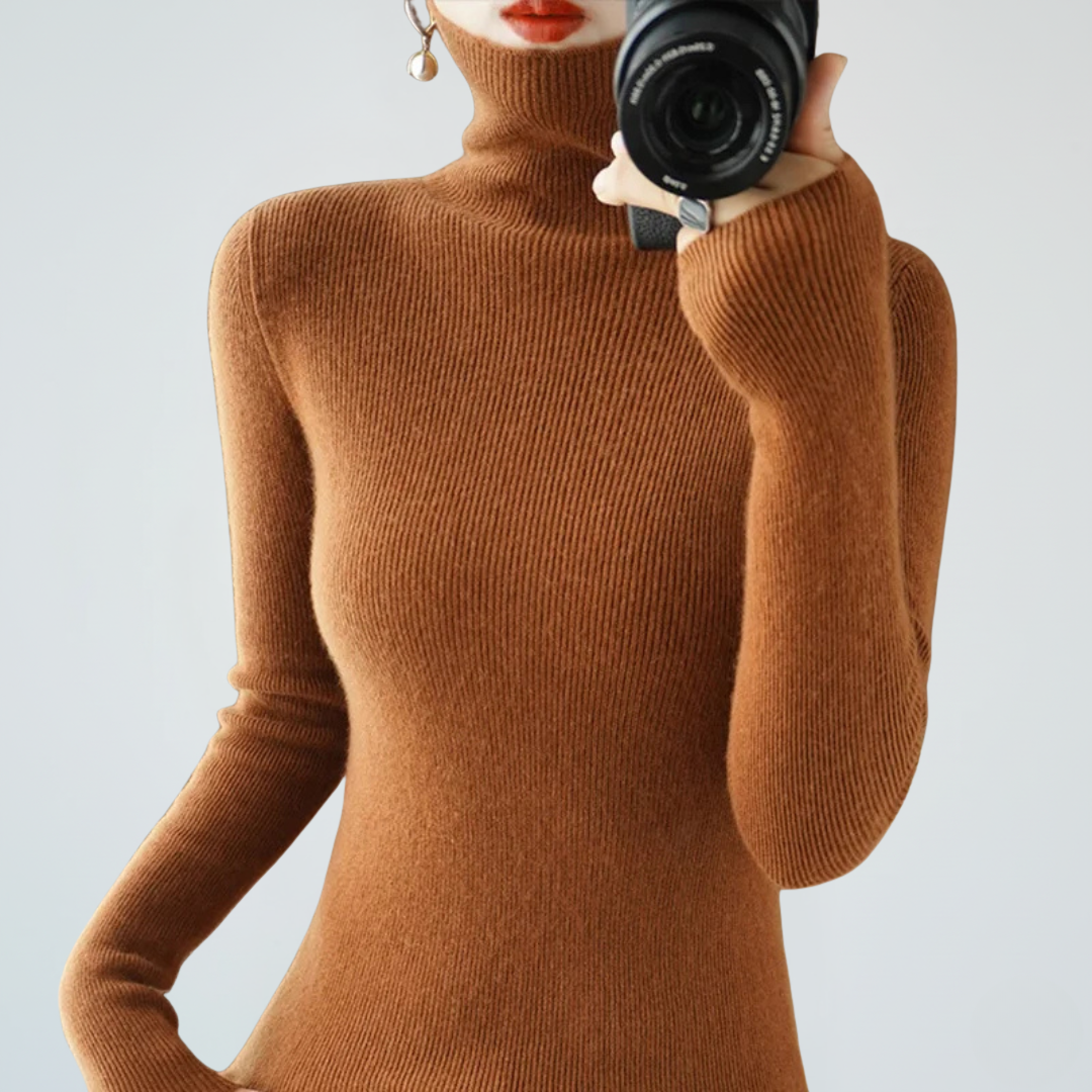 Rollkragen-Pullover für Damen | Lässige Strickmode