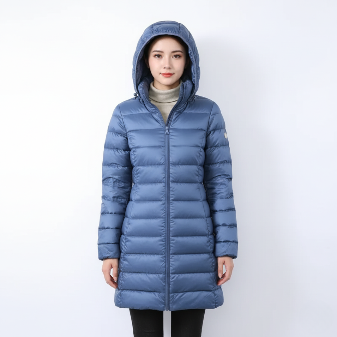 Puffer-Mantel für Damen | Packbares gestepptes Design