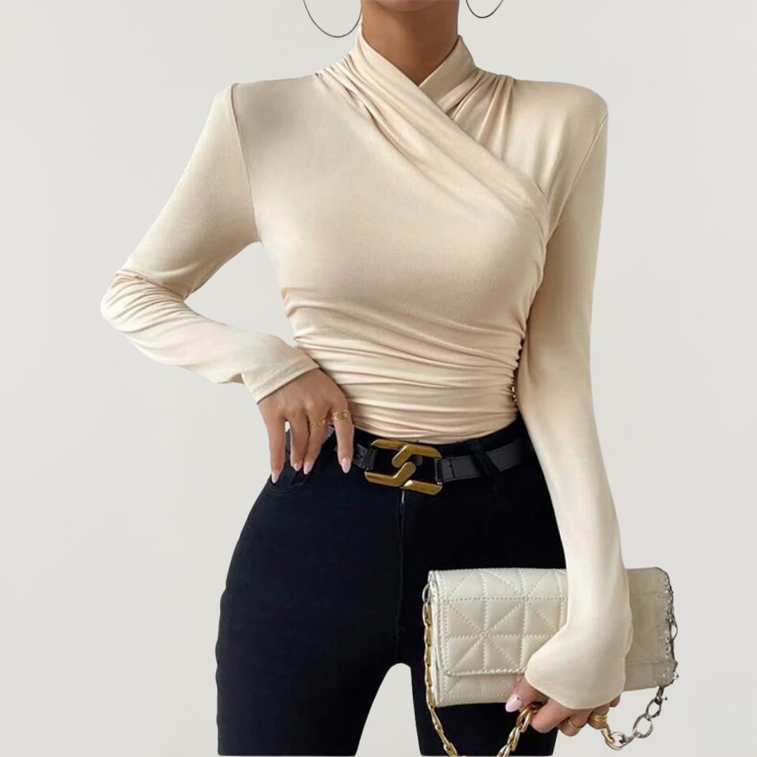 Langarmshirt für Damen | Asymmetrisches Design