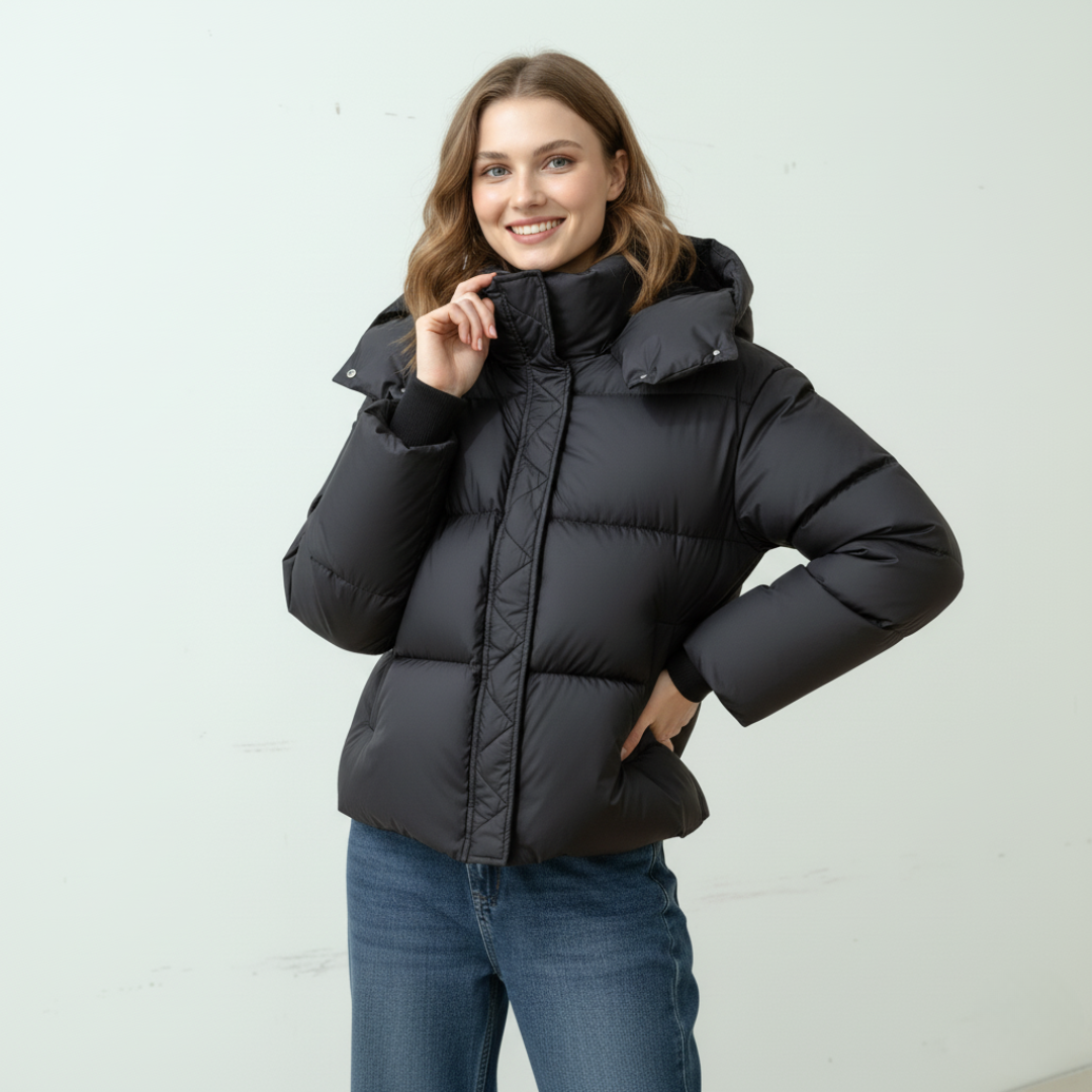 Gepolsterte Pufferjacke Damen | Isolierende Außenschicht