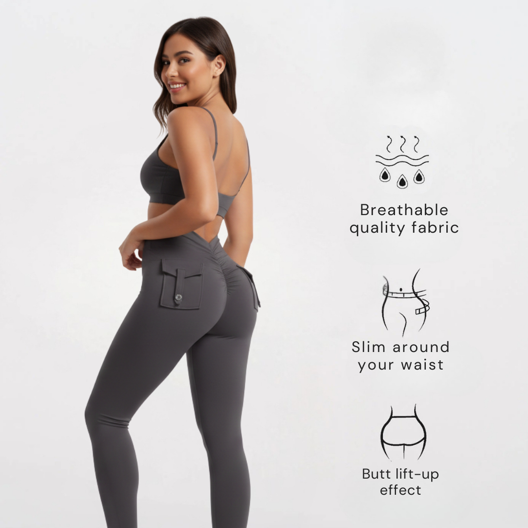 Leggings für Damen | Nylon mit Gesäßtasche