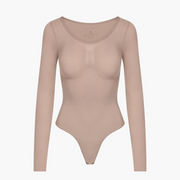 Bodysuit Sculpting Shapewear Longsleeve mit String