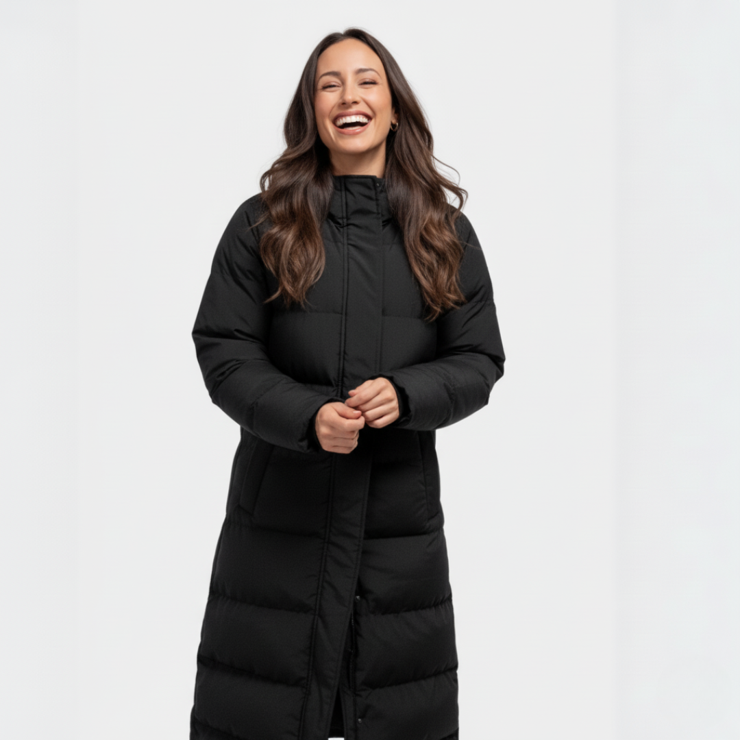 Lange Winter Pufferjacke Damen