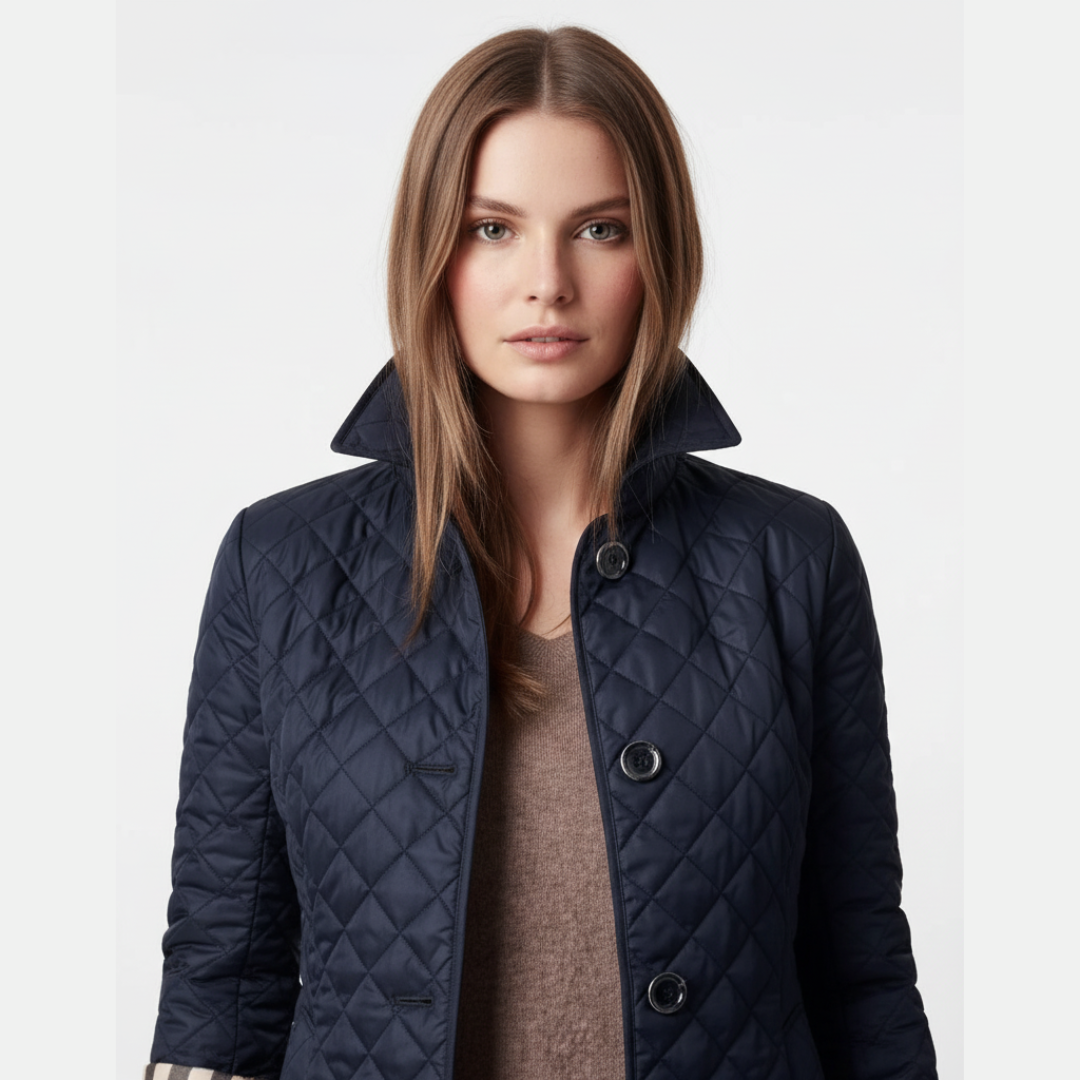 Gestepptes Knopfjacke Jacke für Damen | Vielseitige Outerwear