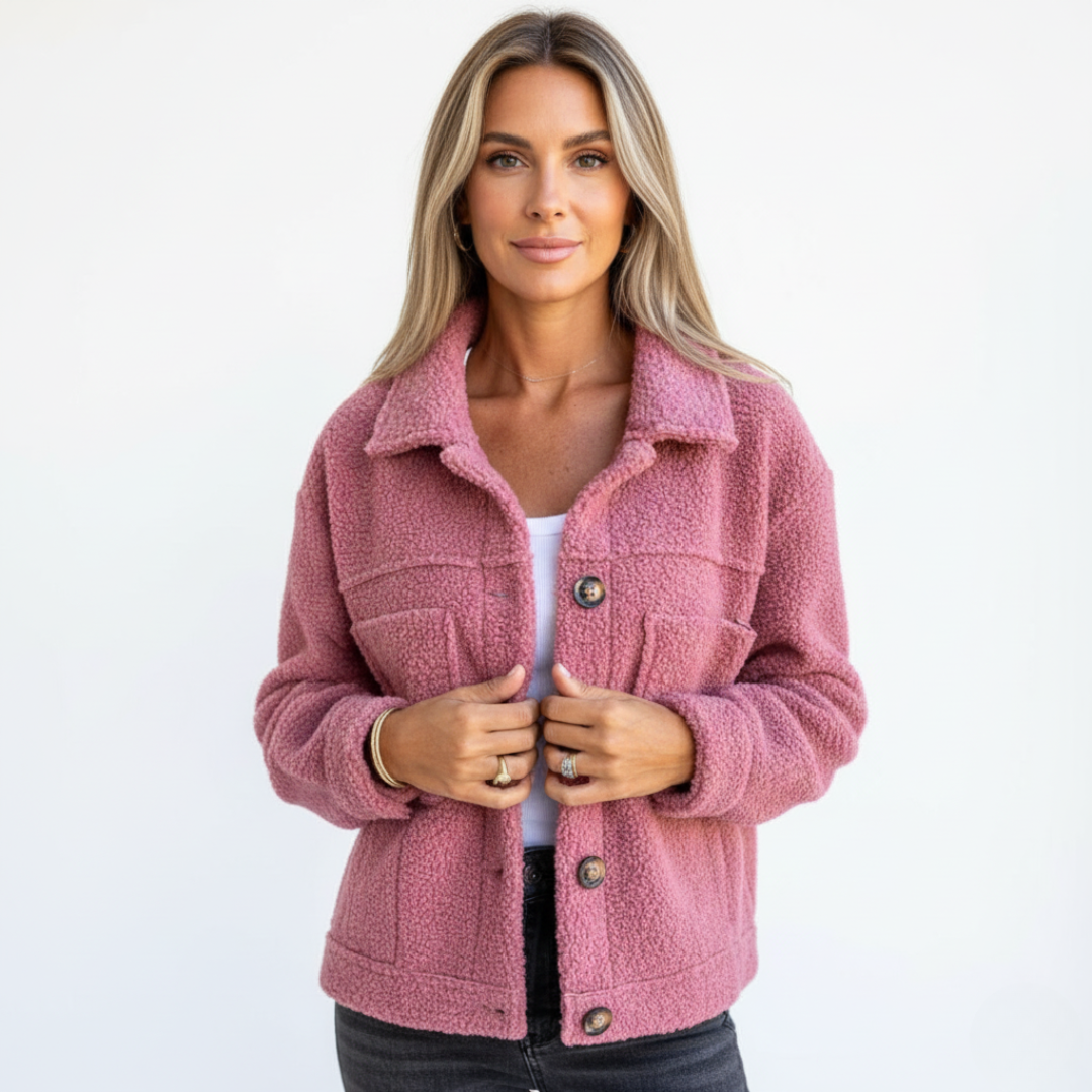Damen Teddyjacke | mit Reißverschluss