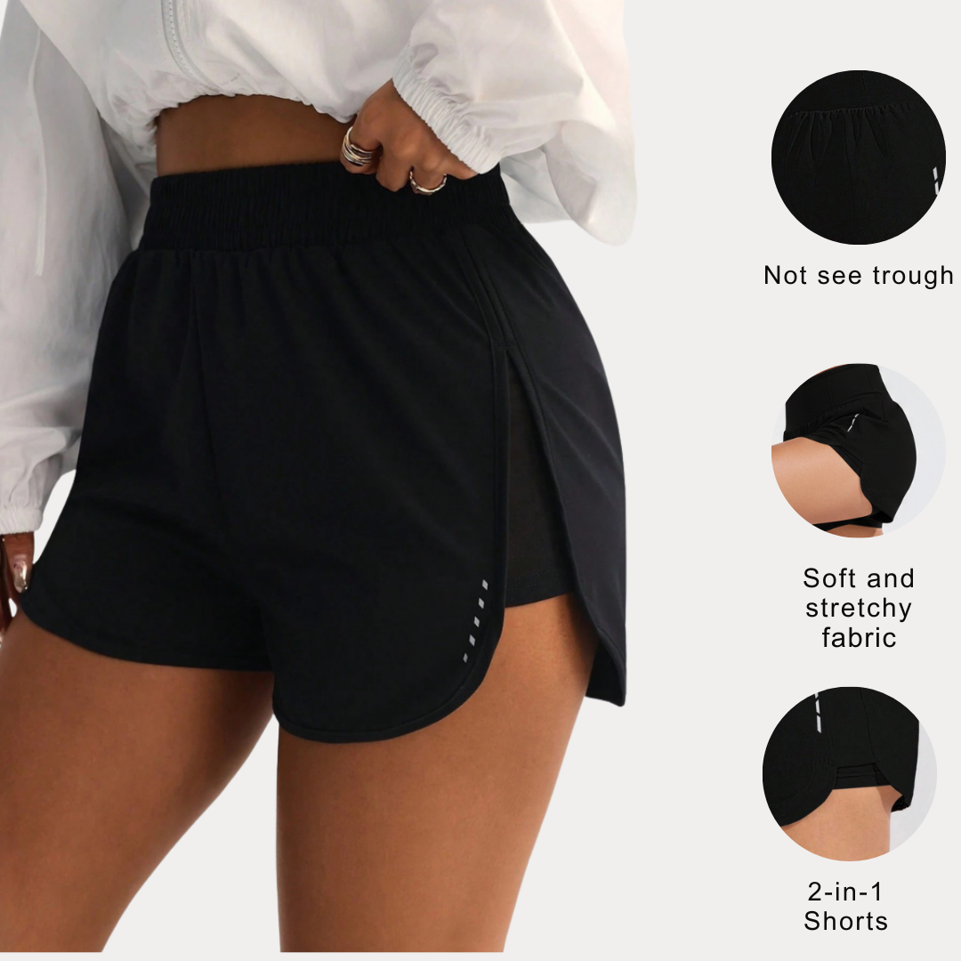 Running shorts for women | High-waisted sports shorts