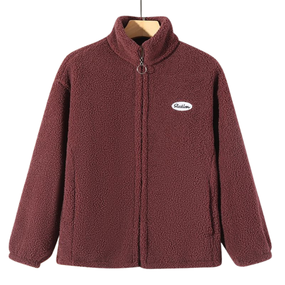 Women's Fleece Teddy Jacket | Lined Jacket with Inner Lining