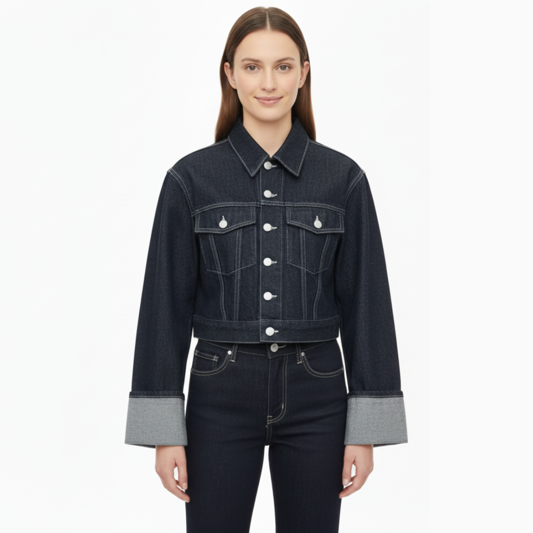 Kurze Jeansjacke für Damen