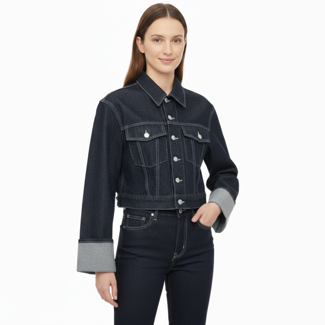 Kurze Jeansjacke für Damen