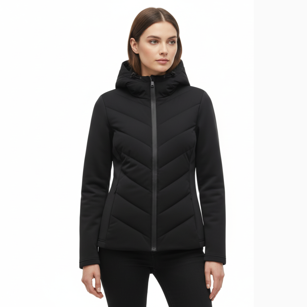 Wattierte Jacke mit Kapuze für Damen