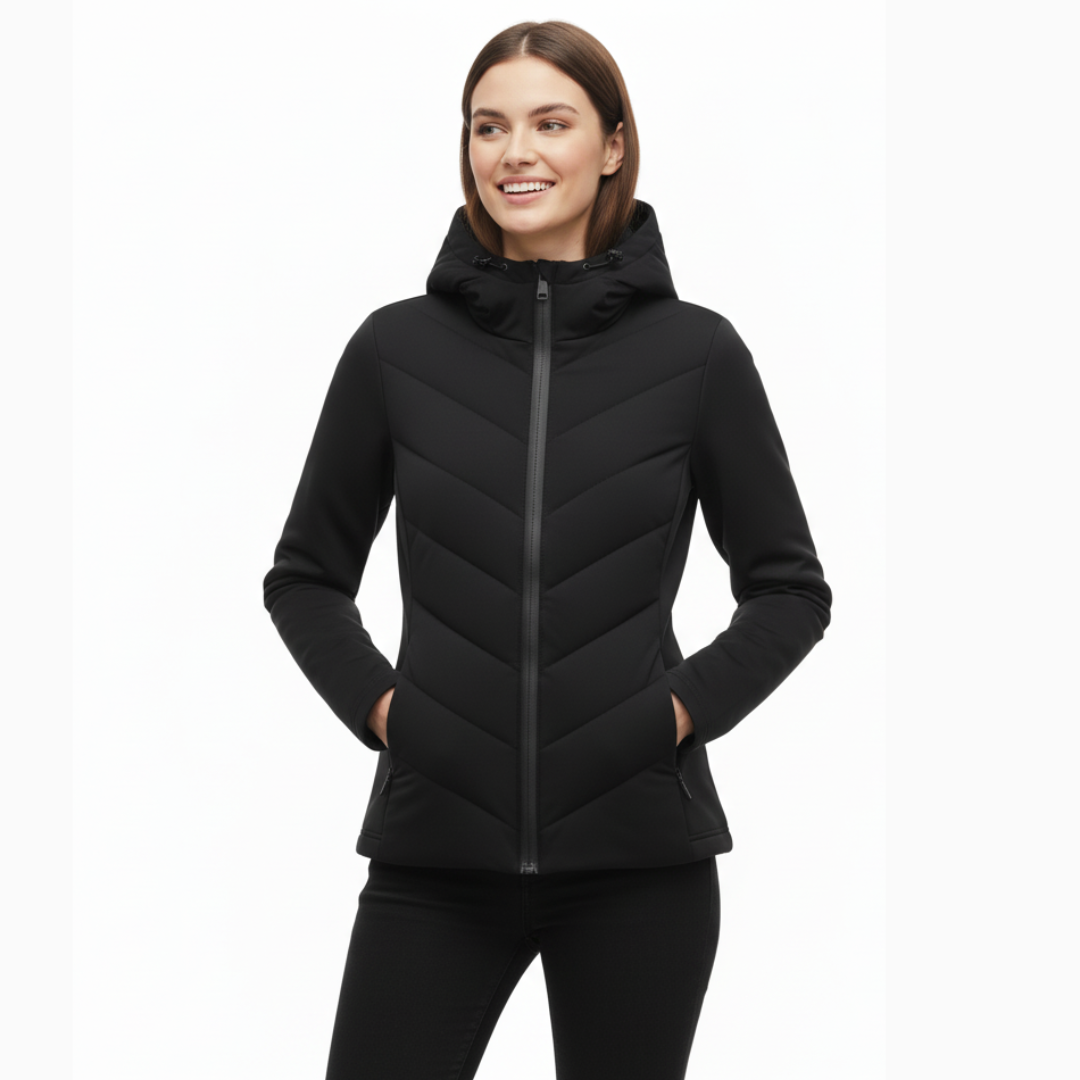 Wattierte Jacke mit Kapuze für Damen