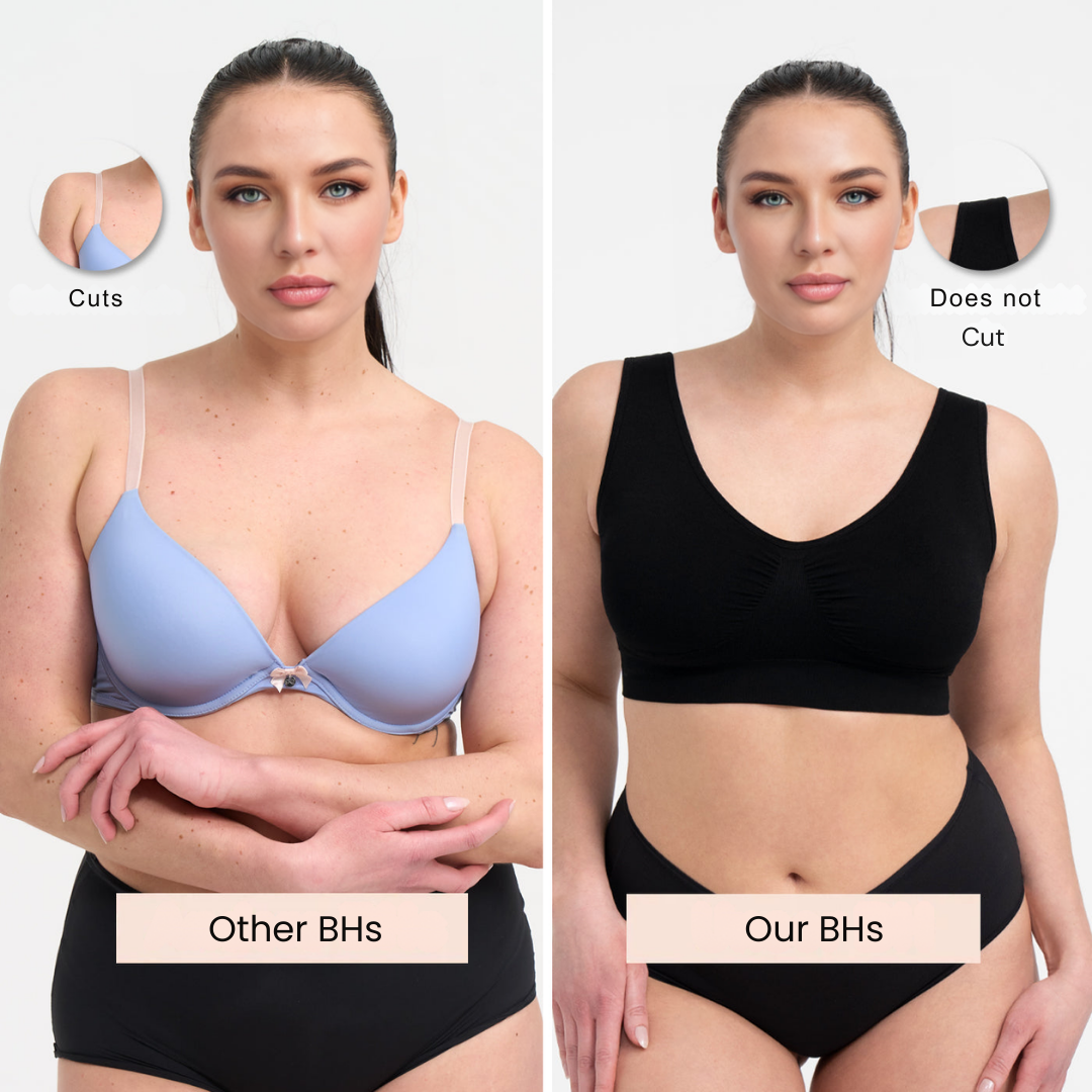 Seamless Bra for Women | V-neck | Push up