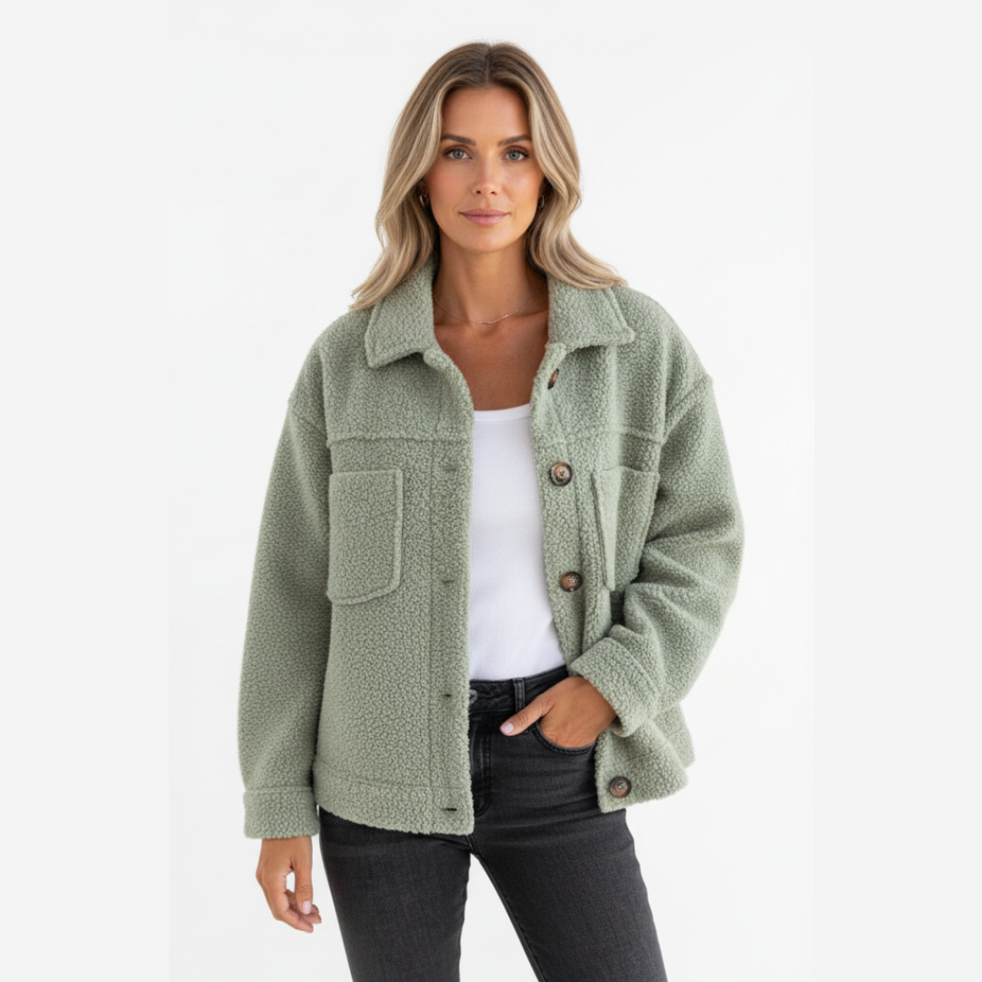 Damen Teddyjacke | mit Reißverschluss