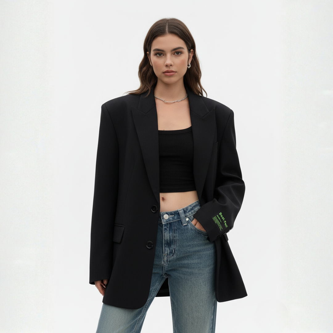 Oversize Blazer mit Reverskragen für Damen